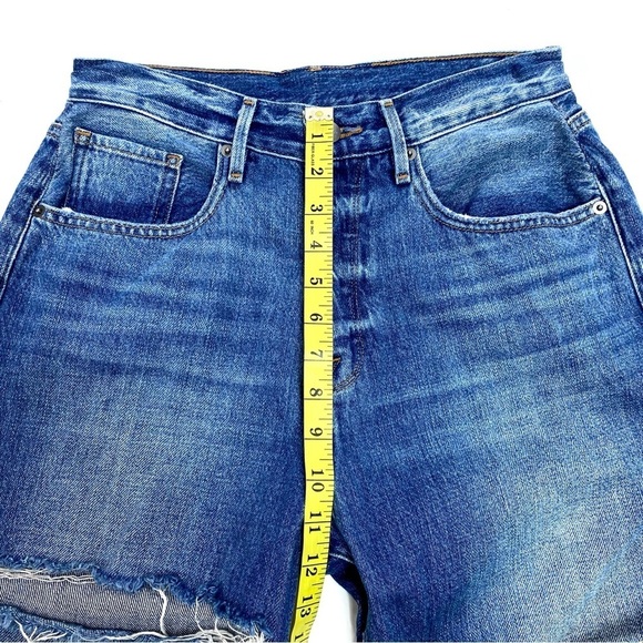 FRAME Denim Le Original Straight-Leg High Rise Jeans Style LOJ207 Whitmore Slash - Picture 13 of 15